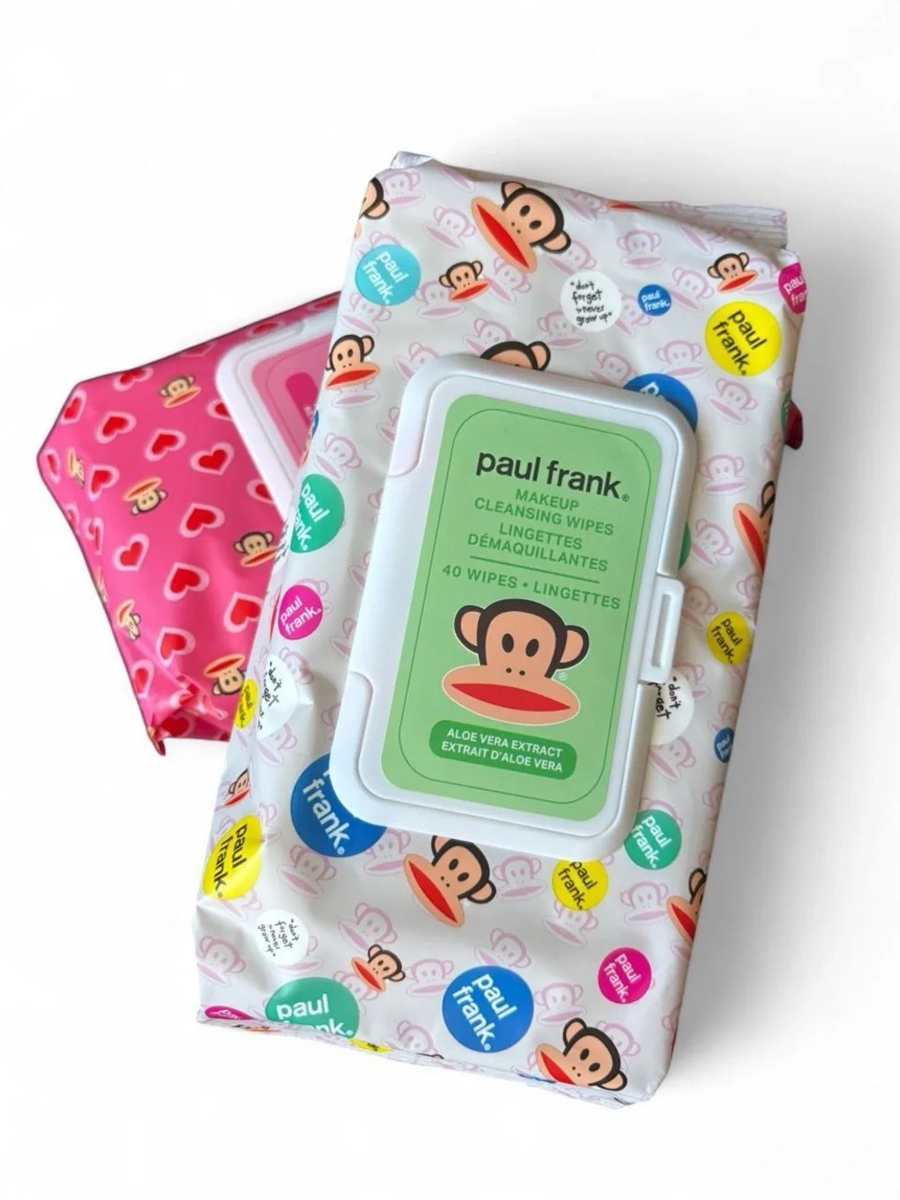 SET OF TWO Paul Frank Makeup Cleansing Wipes - 40ct each